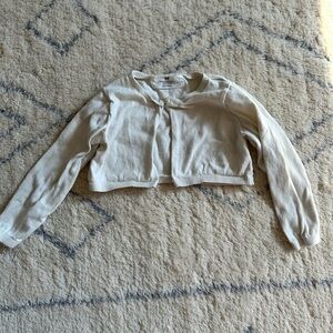 H&M Off-White Button-Up Cardigan